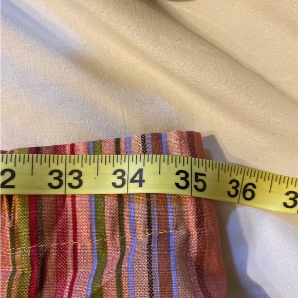 Multicolor Mexican Serape Inspired Stripes 3D Vertical Lines Shower Curtain - Picture 5 of 6